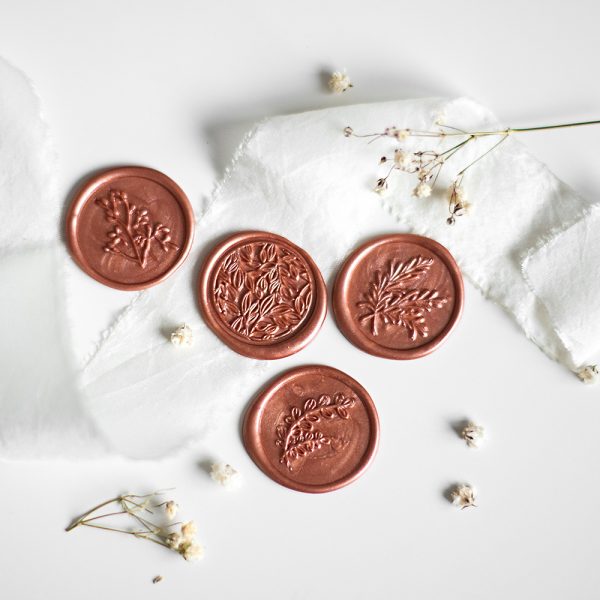 Vosková pečať rosegold antik